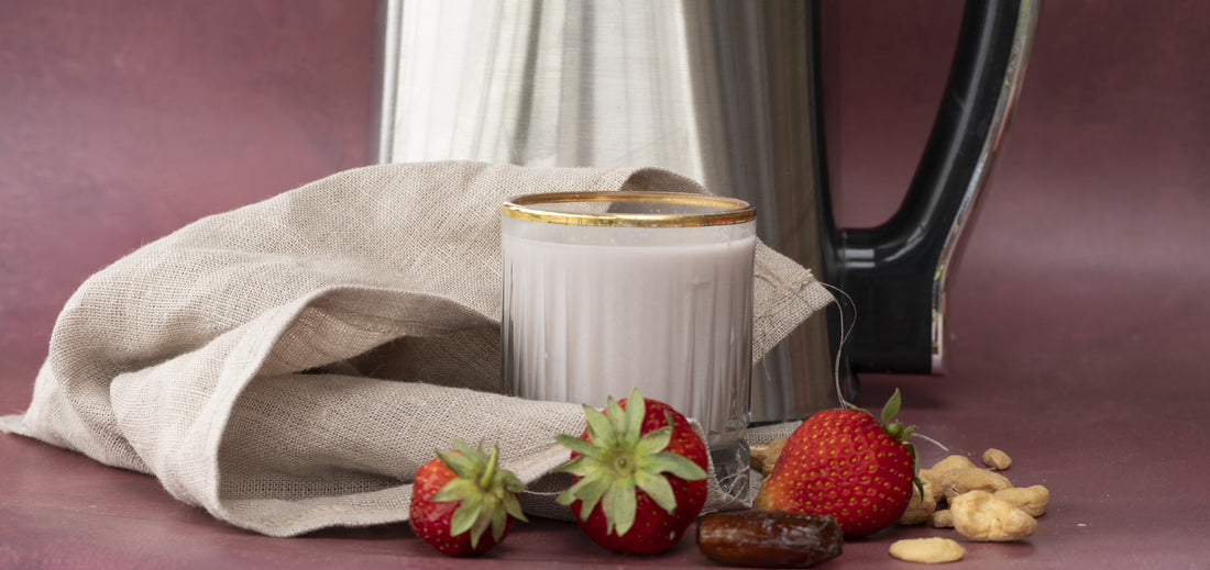 Aardbeien Cashewmelk
