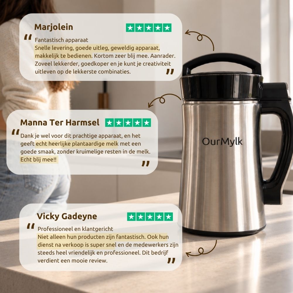 OurMylk - Eigen plantaardige melk in minuten