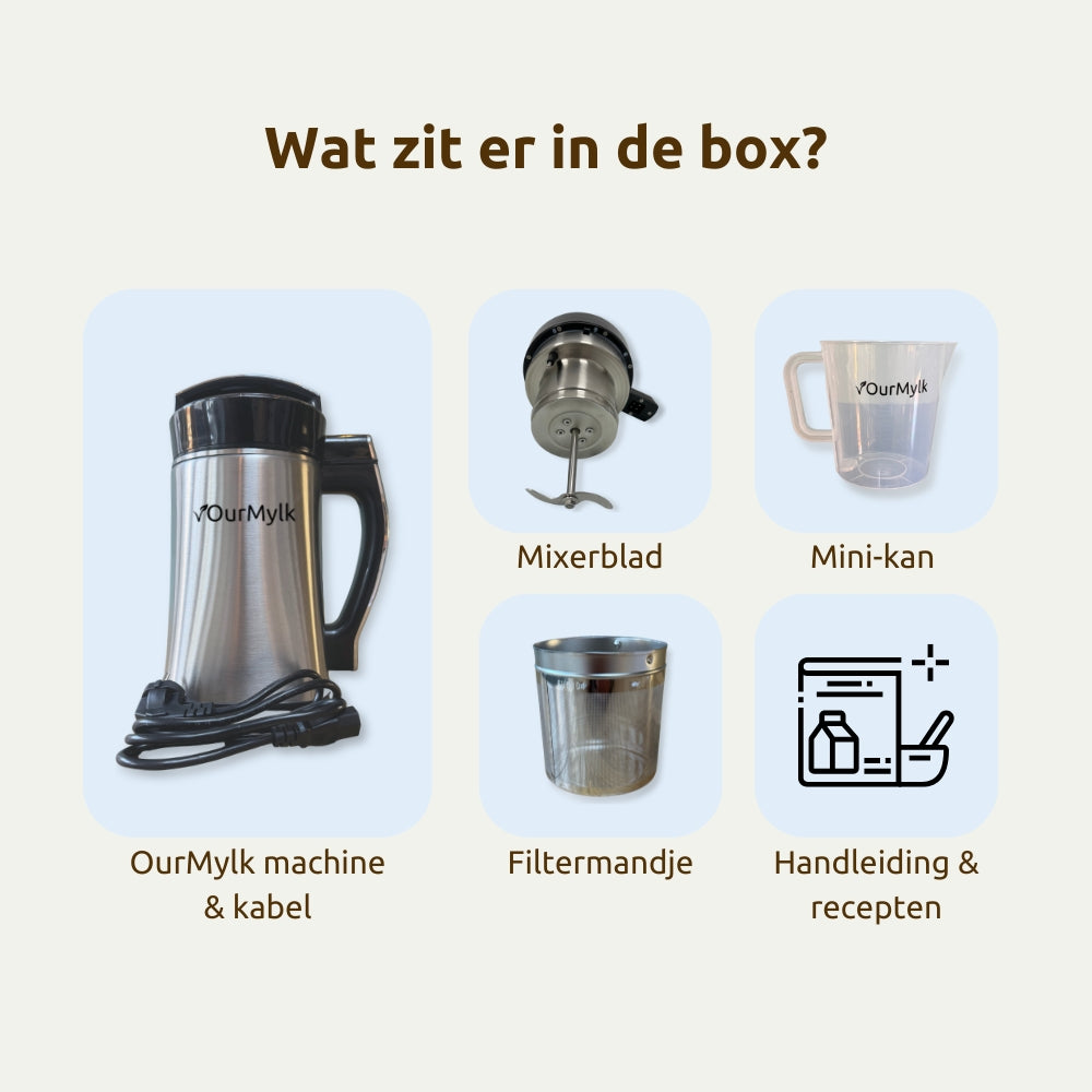 OurMylk - Eigen plantaardige melk in minuten