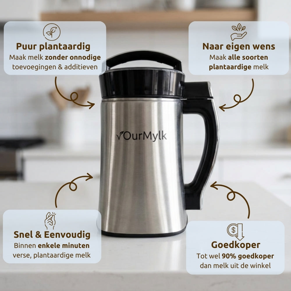 OurMylk - Eigen plantaardige melk in minuten