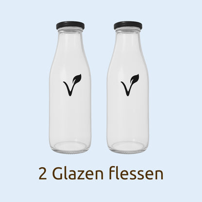 OurMylk - 2 Glazen flessen