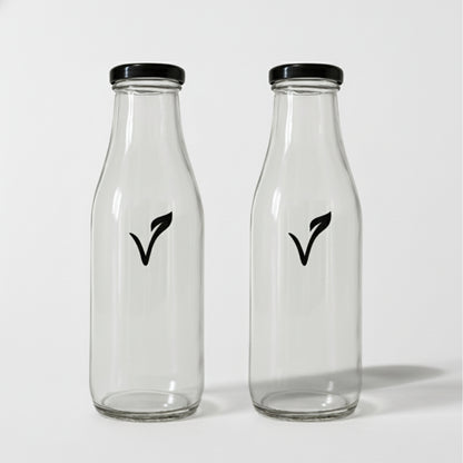 OurMylk - 2 Glazen flessen