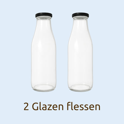 OurMylk - 2x1L Glazen flessen