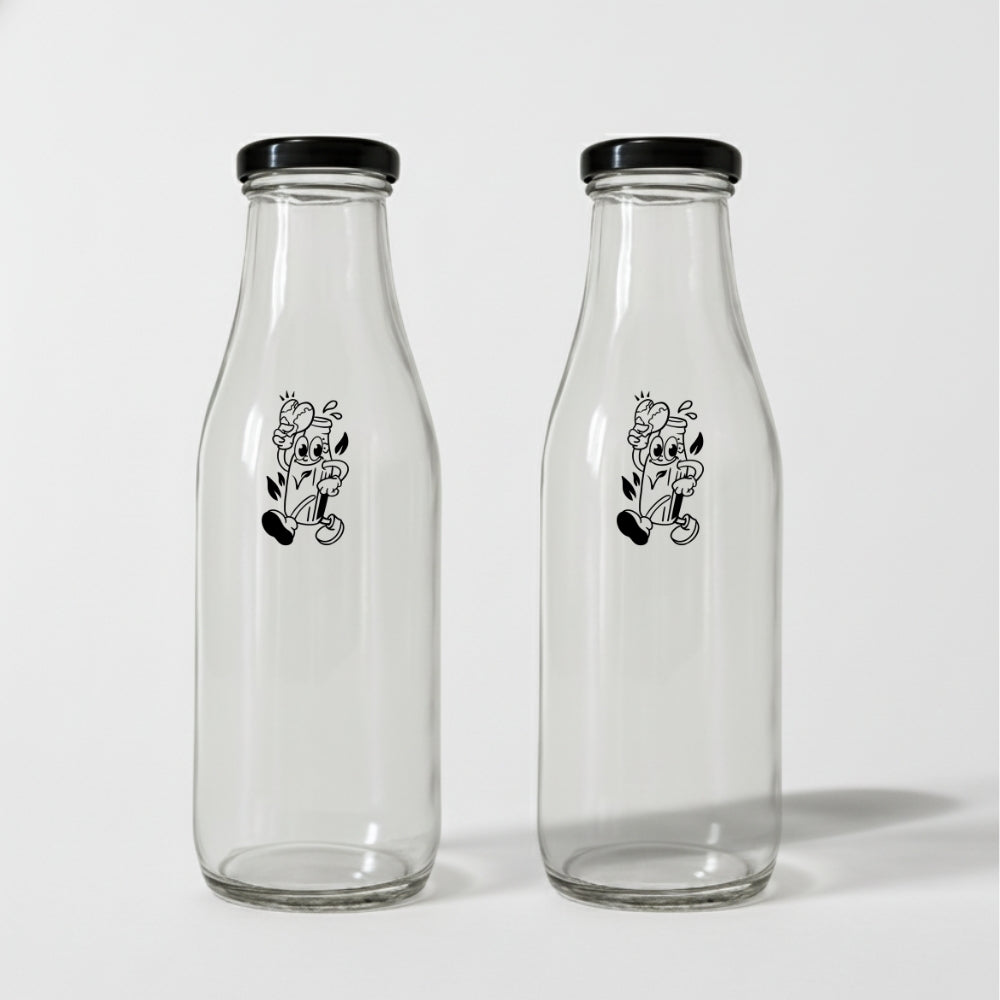 OurMylk - 2x1L Glazen flessen