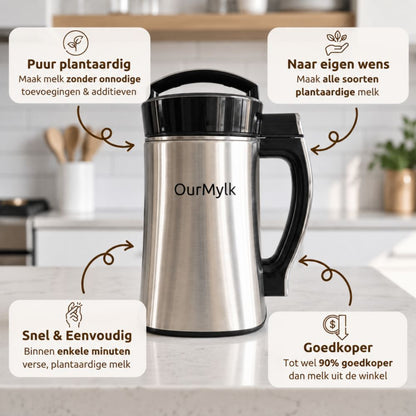 OurMylk - Eigen plantaardige melk in minuten