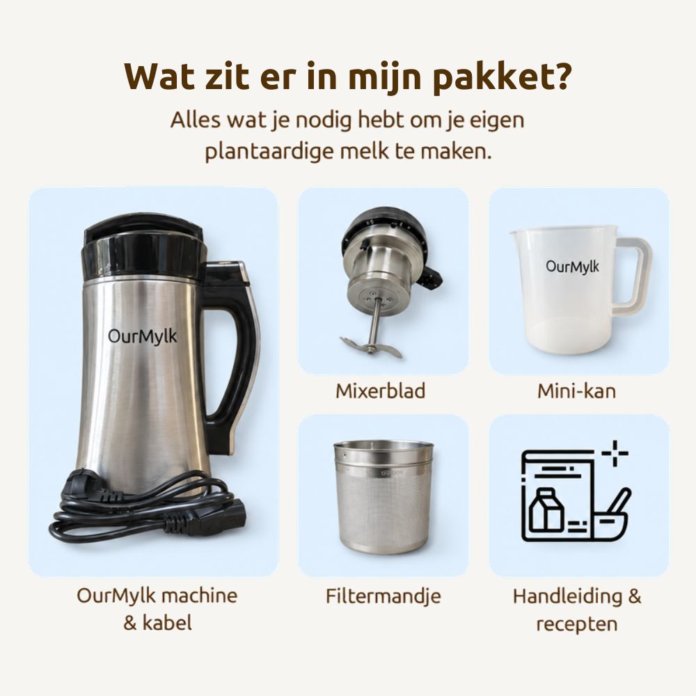 OurMylk - Eigen plantaardige melk in minuten
