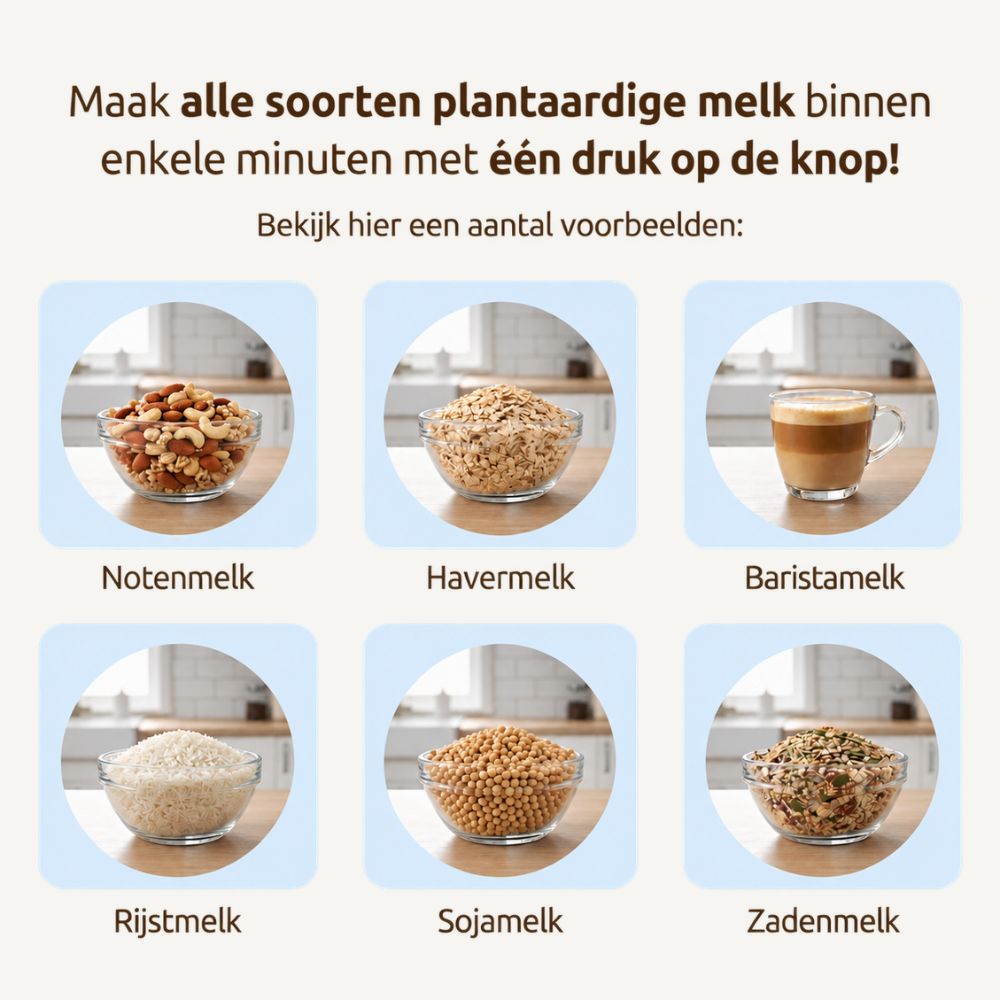 OurMylk - Eigen plantaardige melk in minuten